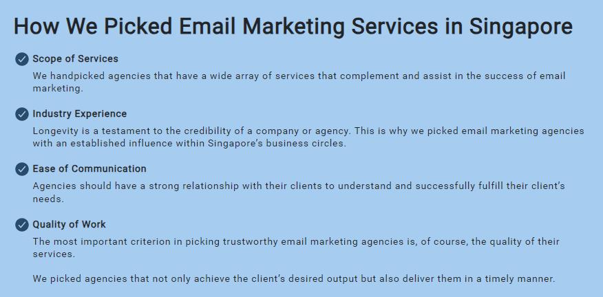 Email Marketing Agencies in Singapore